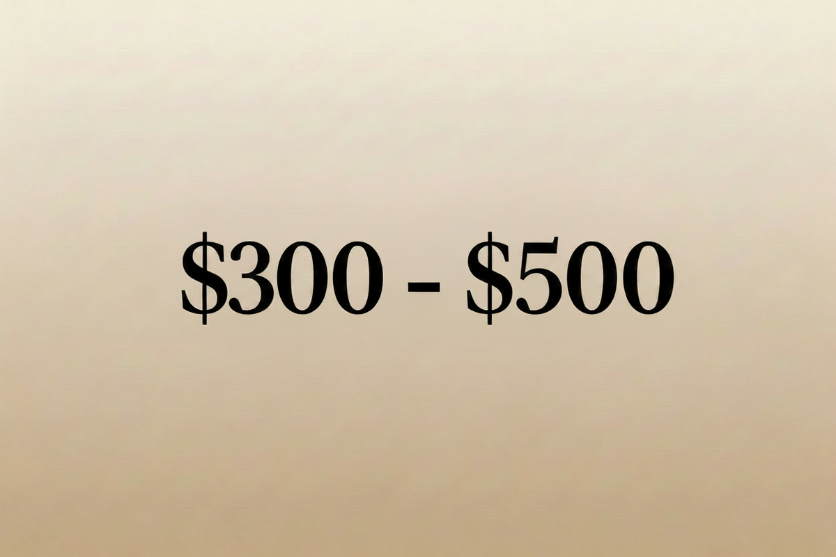 $300 - $500