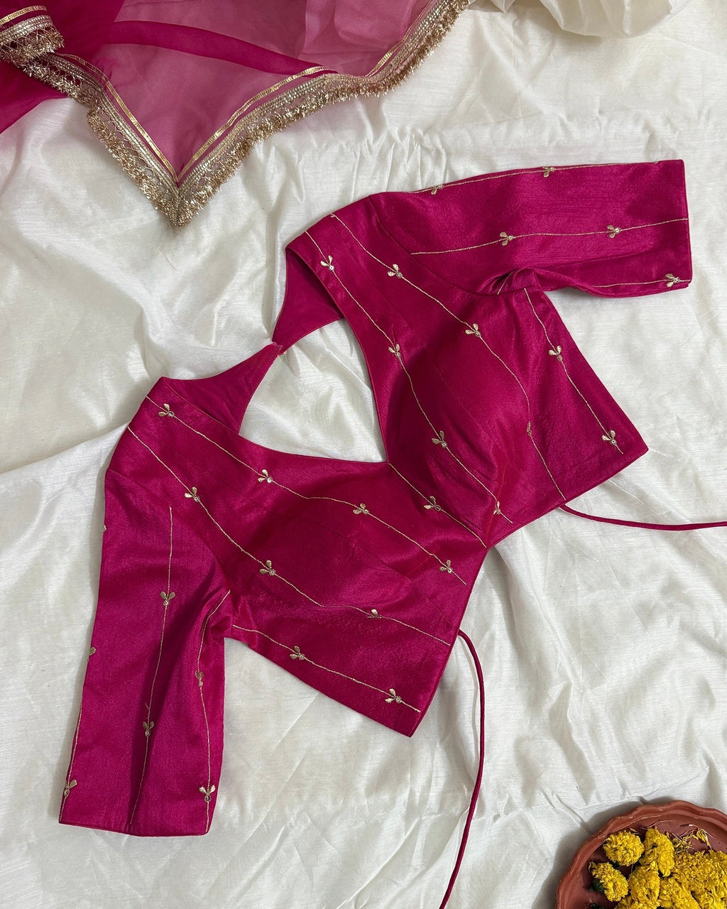 Rani Pink Knot Blouse