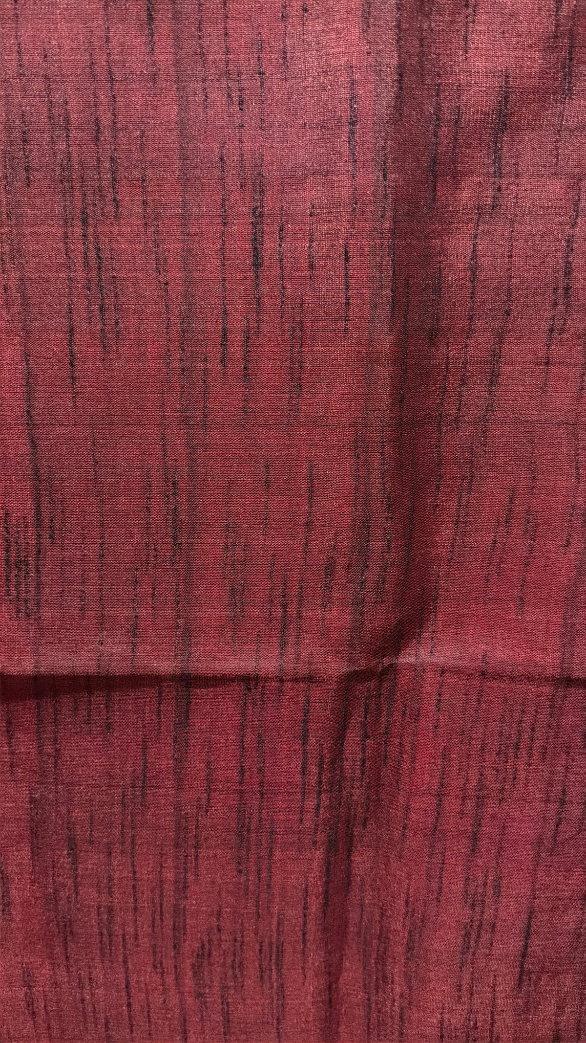 Pink plain dupion saree, contrast zari striped temple border, and zari striped pallu