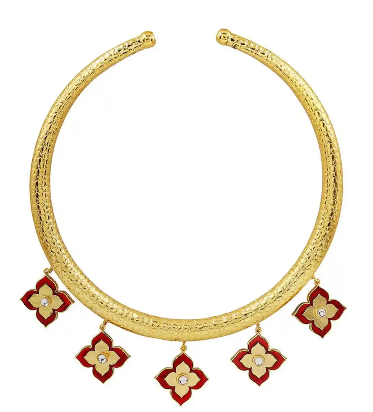 Gold plated handcrafted necklace