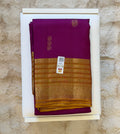 Purple Mustard Kanjeevaram Pure Silk Saree
