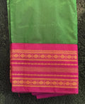 Green Pink Vintage Silk Saree
