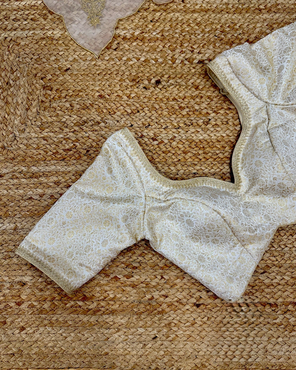 White Gold Katan Silk blouse