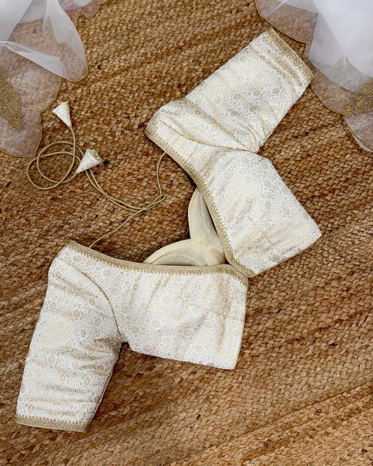 White Gold Katan Silk blouse