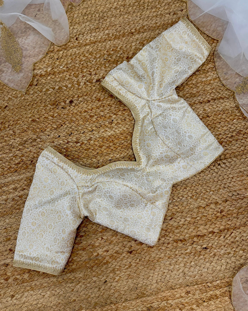 White Gold Katan Silk blouse