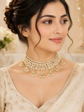 Brass Gold-Plated Choker Necklace