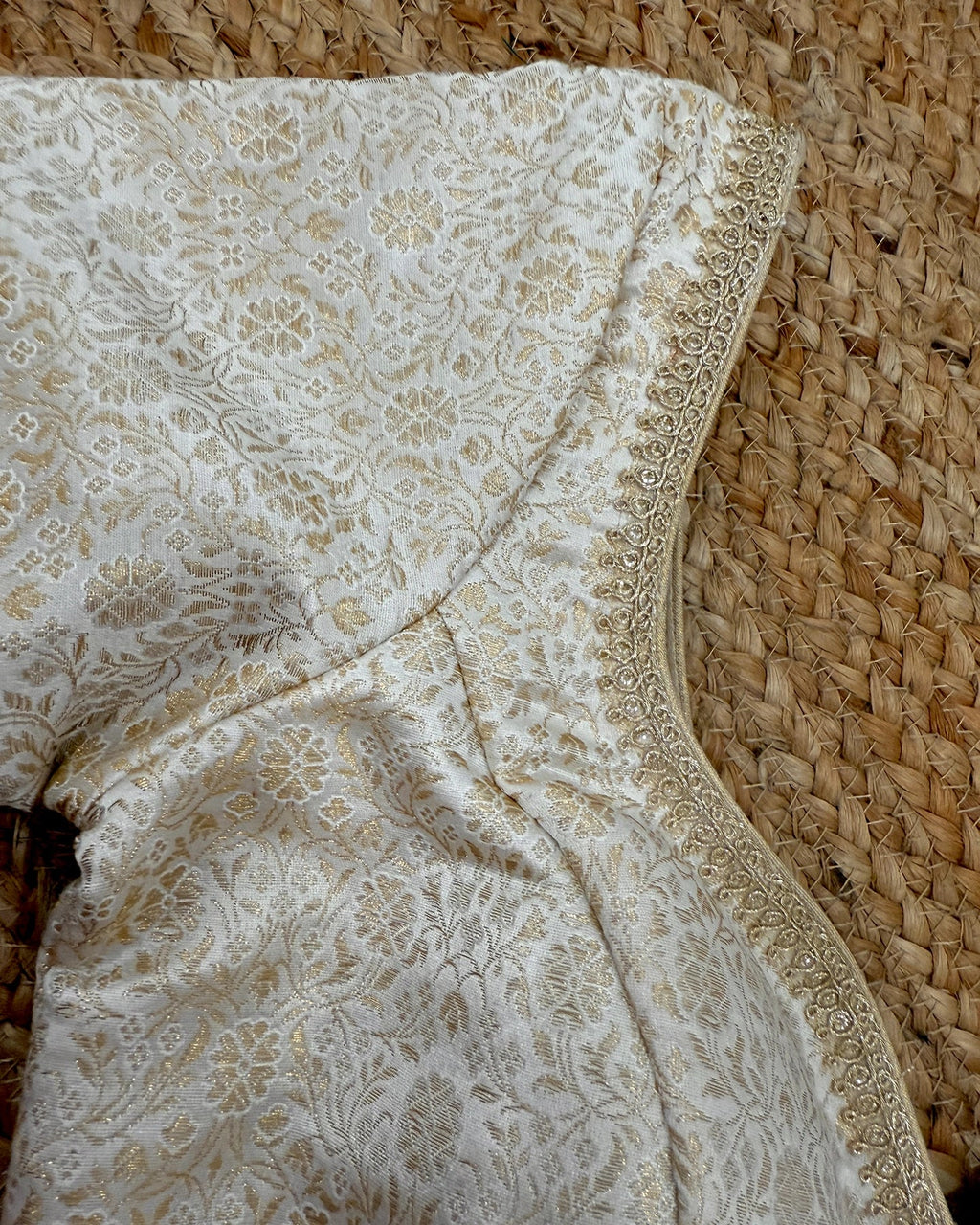 White Gold Katan Silk blouse