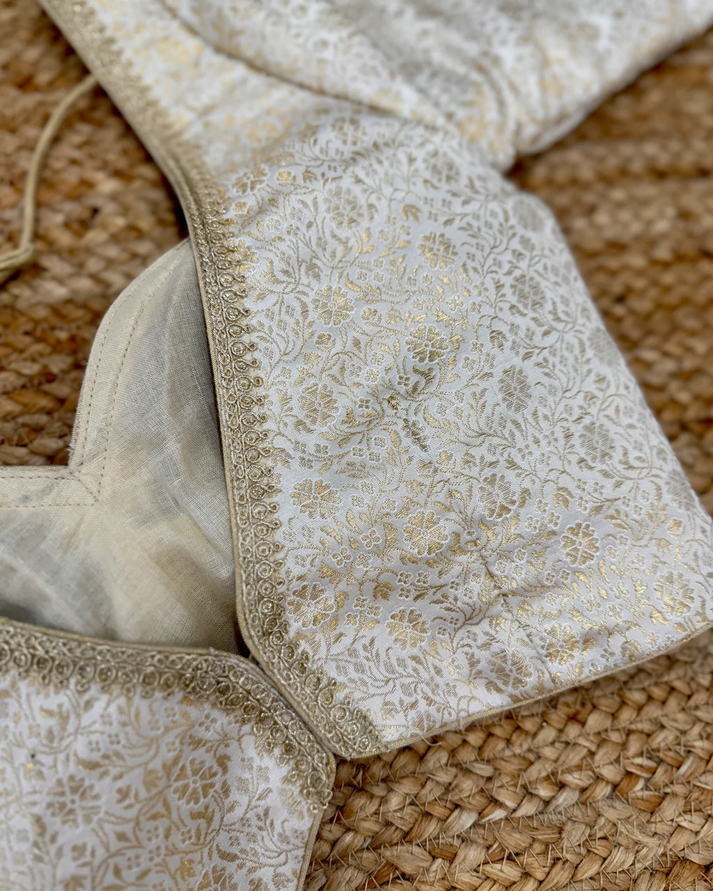 White Gold Katan Silk blouse