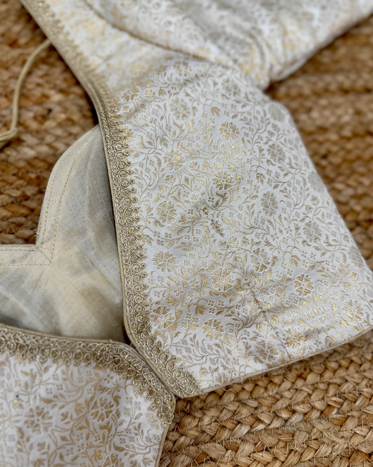 White Gold Katan Silk blouse