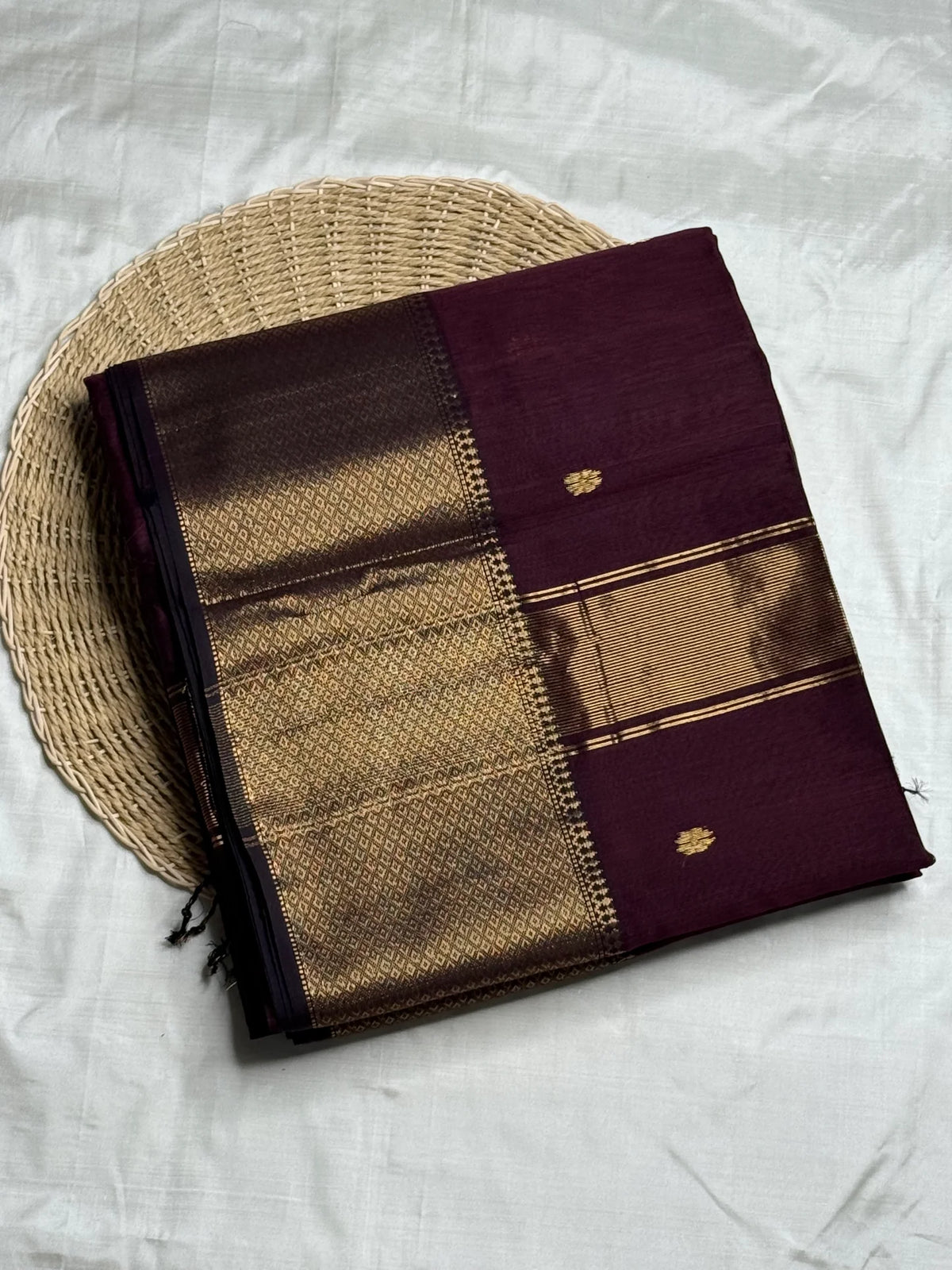 MAHESWARI Silk Cotton Blend - Arakku