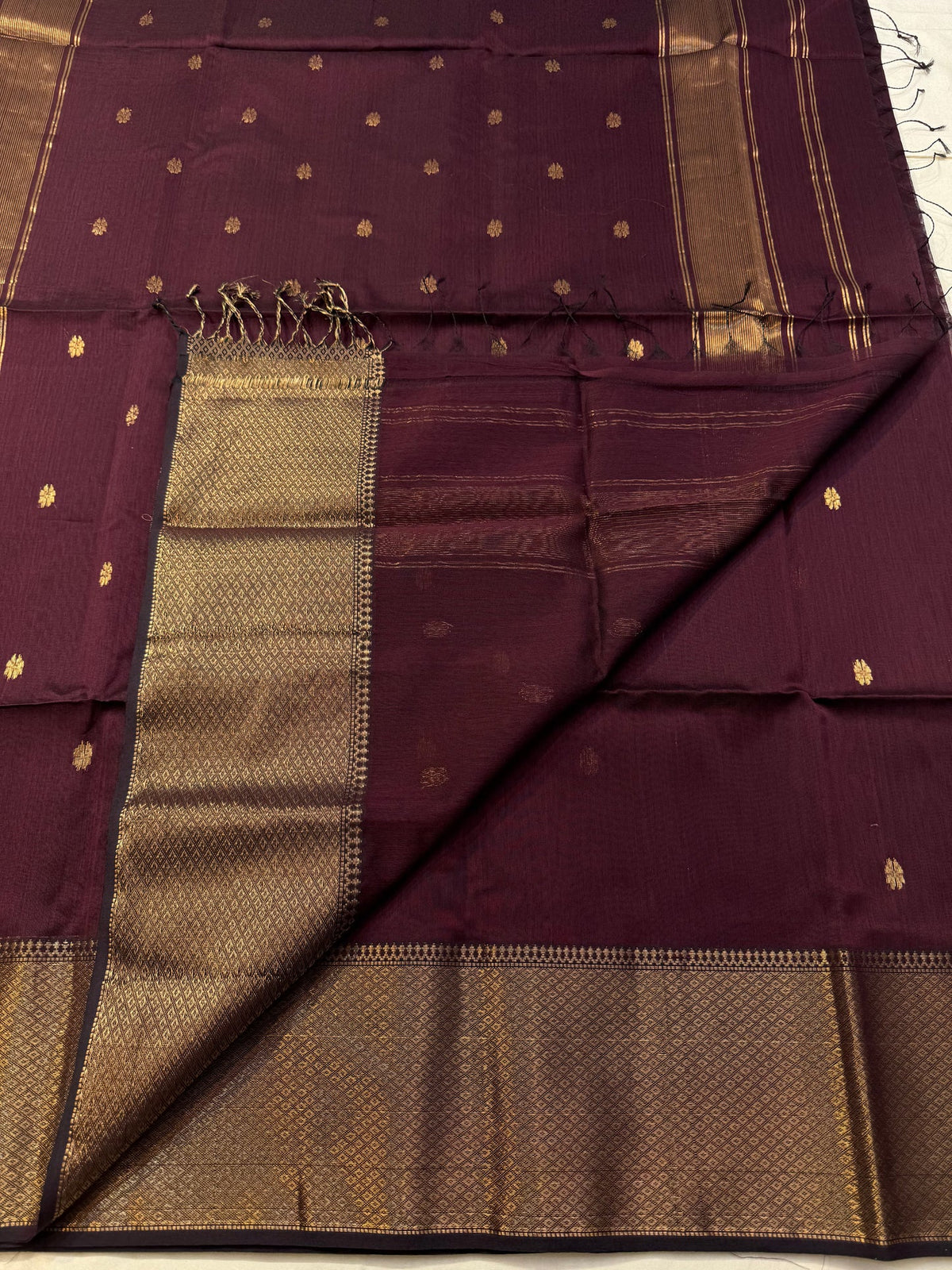 MAHESWARI Silk Cotton Blend - Arakku