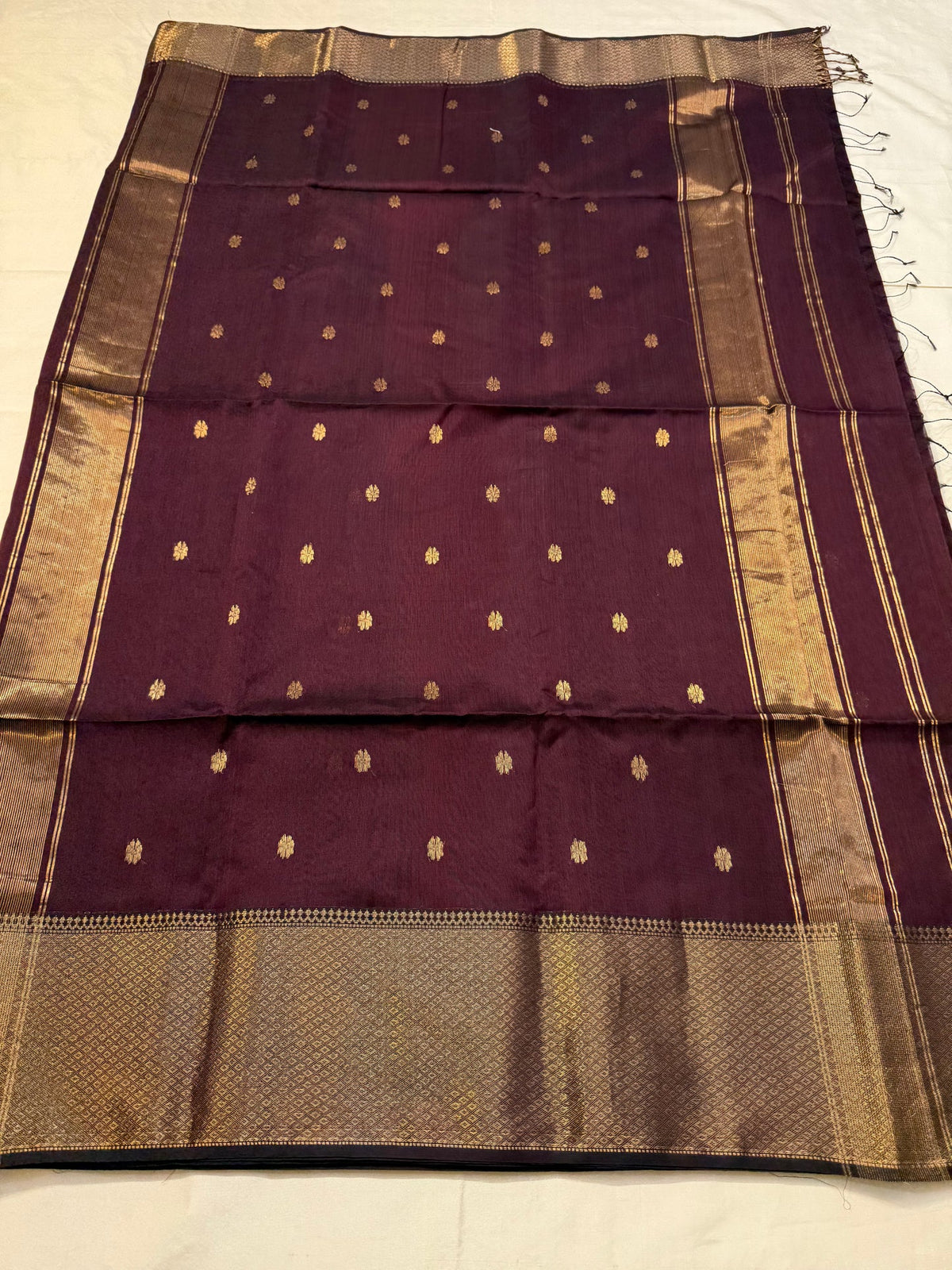 MAHESWARI Silk Cotton Blend - Arakku